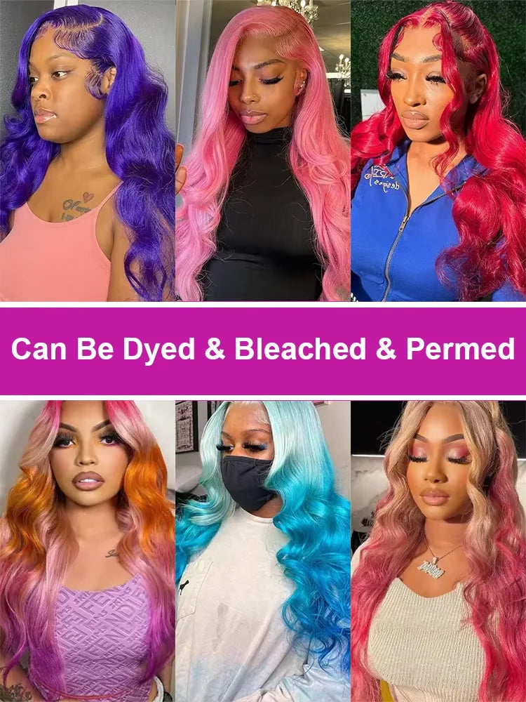 30 Inch Blonde 13X6 HD Lace frontal Wig Human Hair 613 Human Hair Wigs 100% Real Human Hair Body Wave Wigs Human Hair For Women